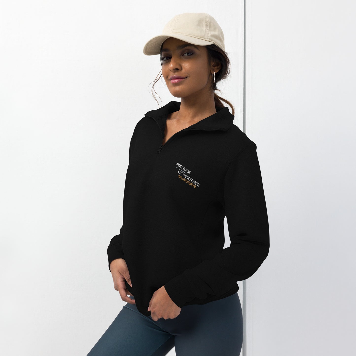 Presume Competence Embroidered 1/4 Zip