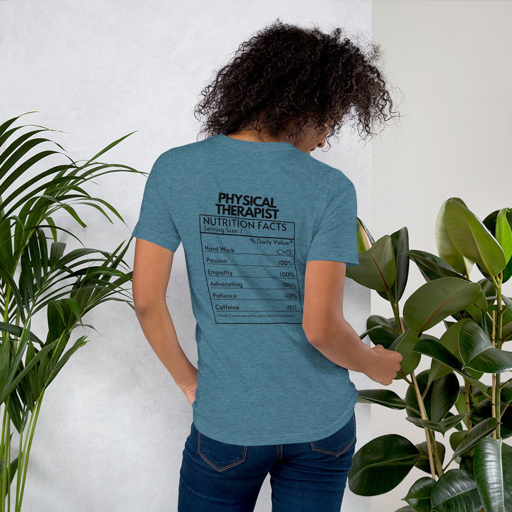 Physical Therapy Nutritional Facts Tee