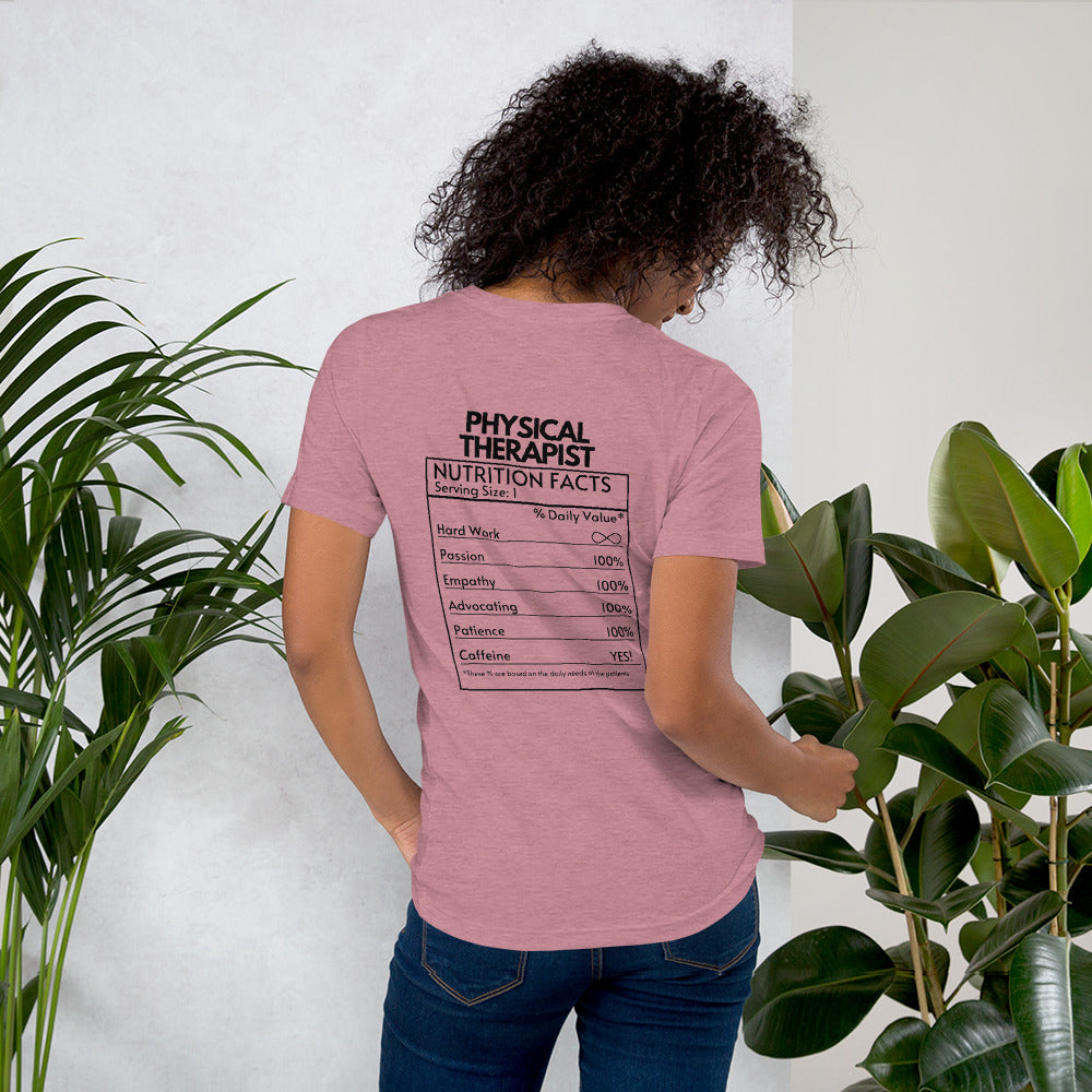 Physical Therapy Nutritional Facts Tee