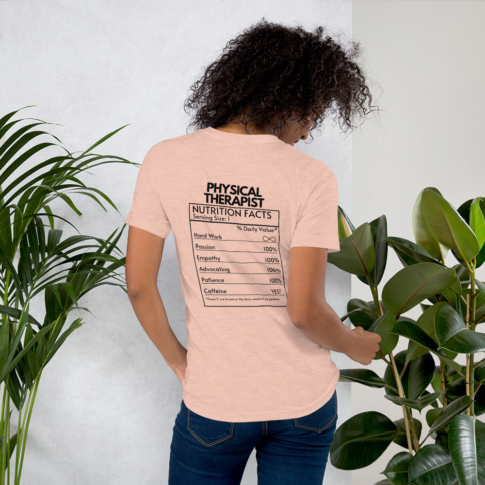 Physical Therapy Nutritional Facts Tee