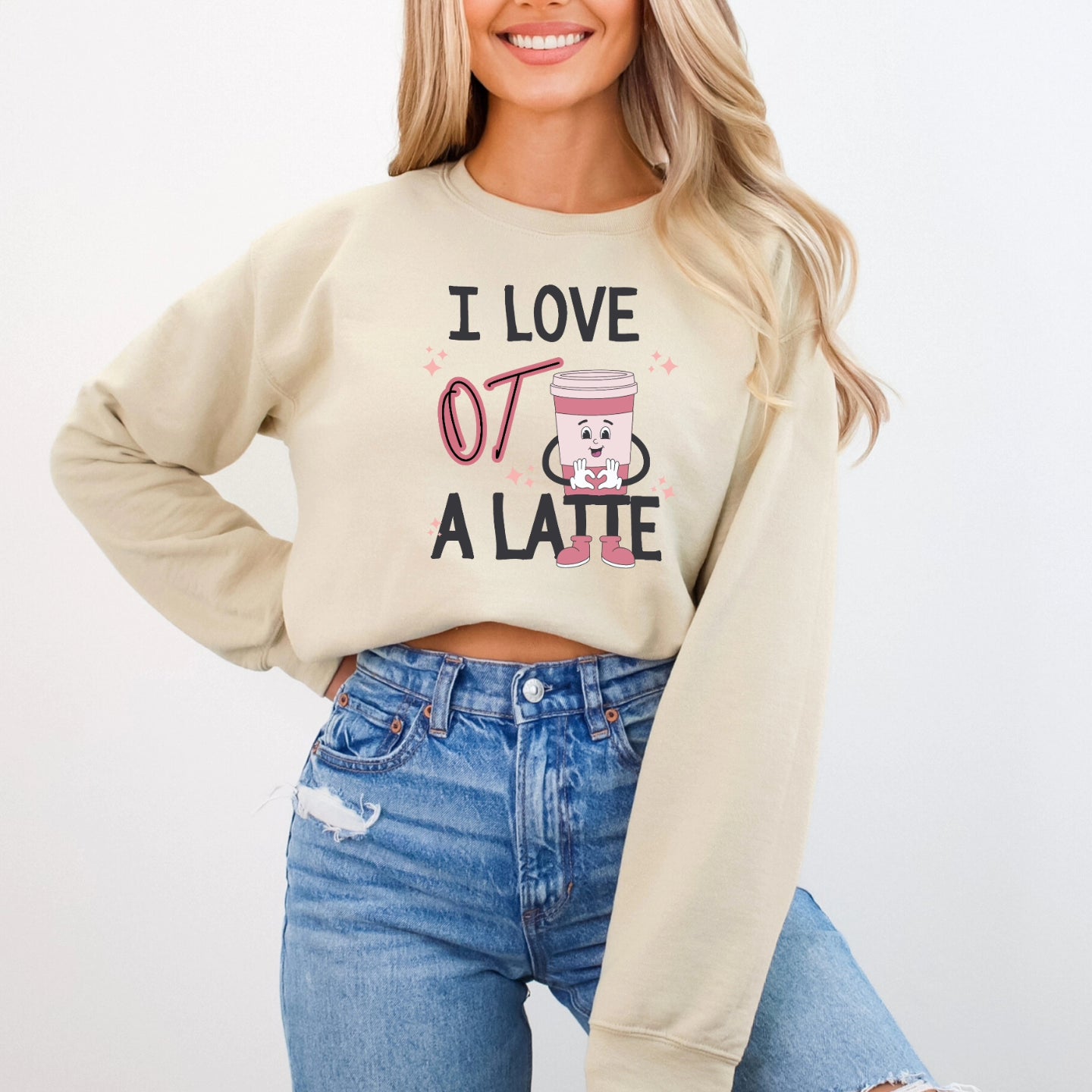 Love OT A Latte | Crewneck