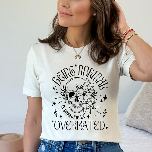 Normal Is Overrated Skull Tee