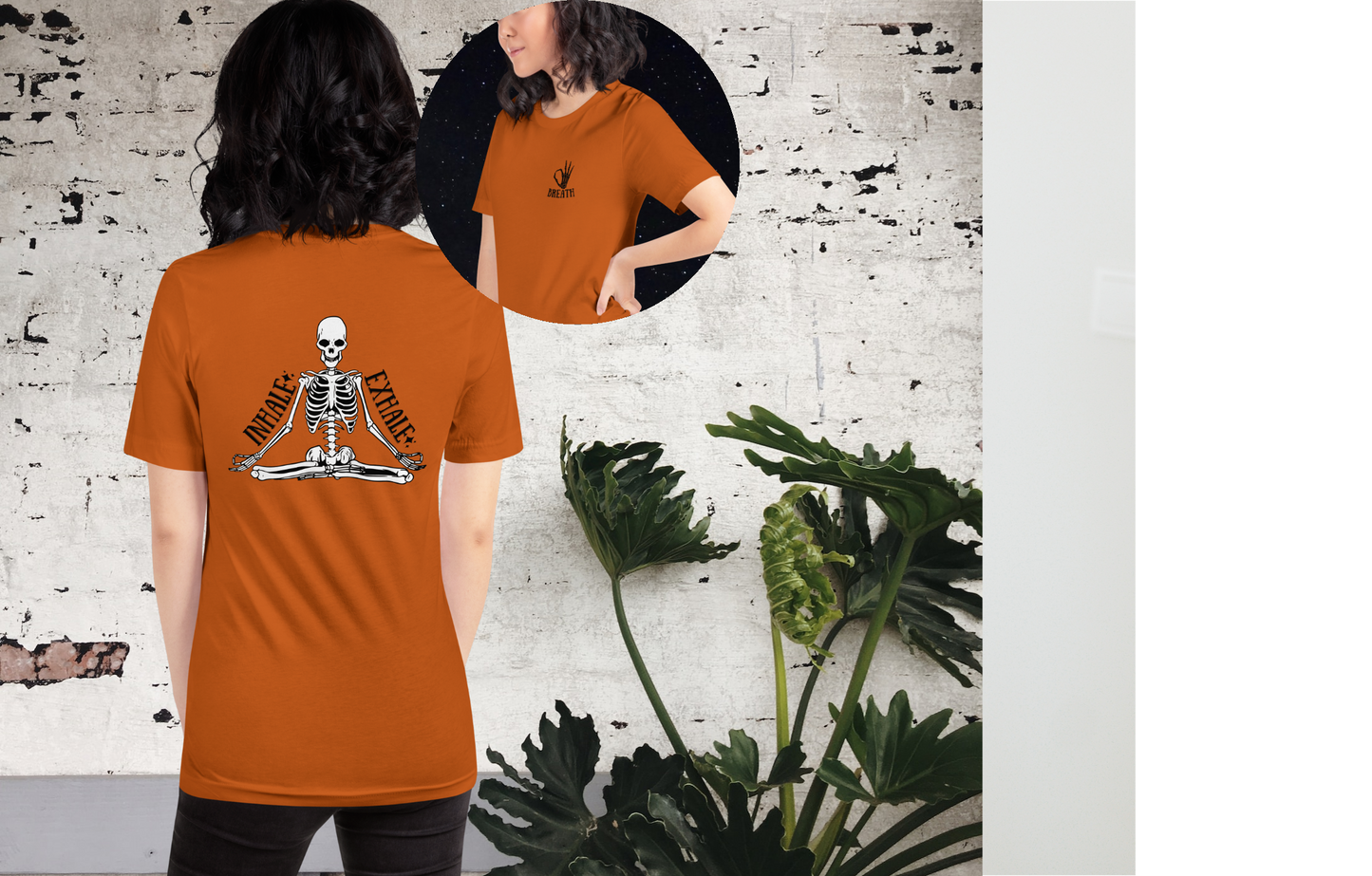 Breath Yoga Skeleton Tee