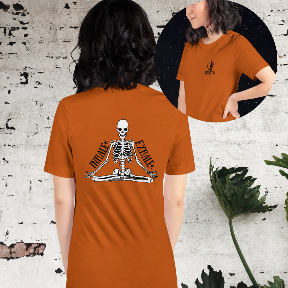 Breath Yoga Skeleton Tee