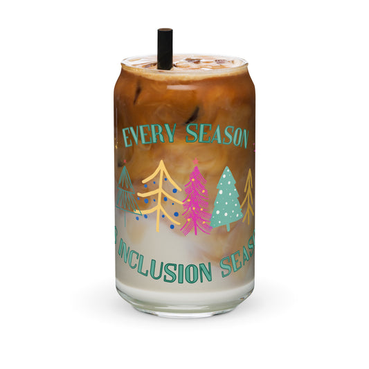 Inclusion Season Iced Coffee Glass