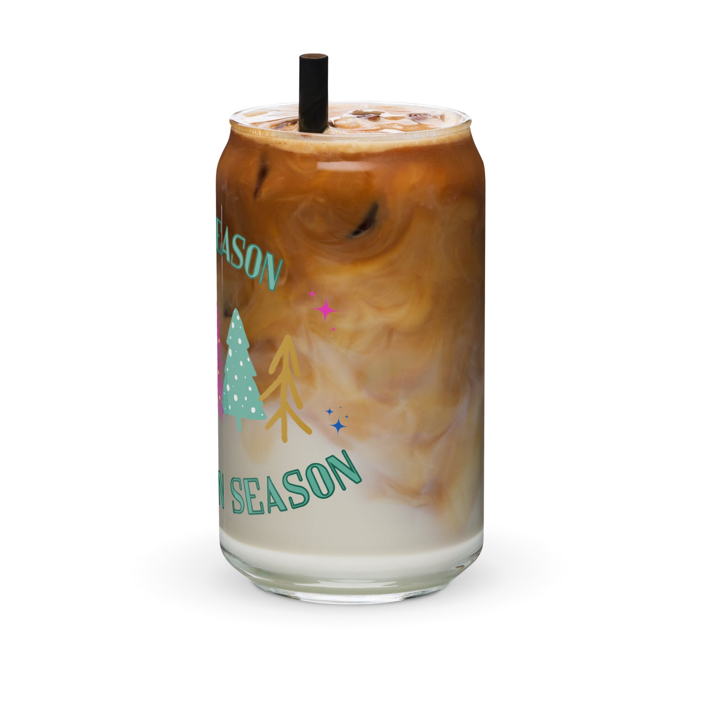 Inclusion Season Iced Coffee Glass