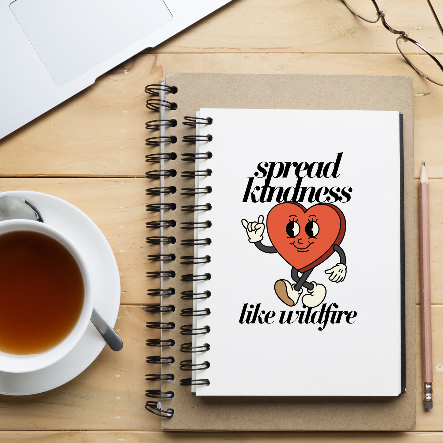 Spread Kindness Like Wildfire Notebook