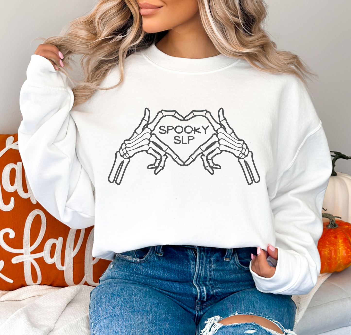 SLP Skeleton Heart | Crewneck