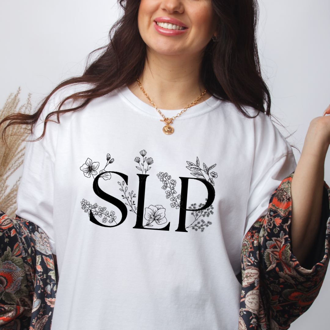 SLP Floral Tee | Comfort Colors