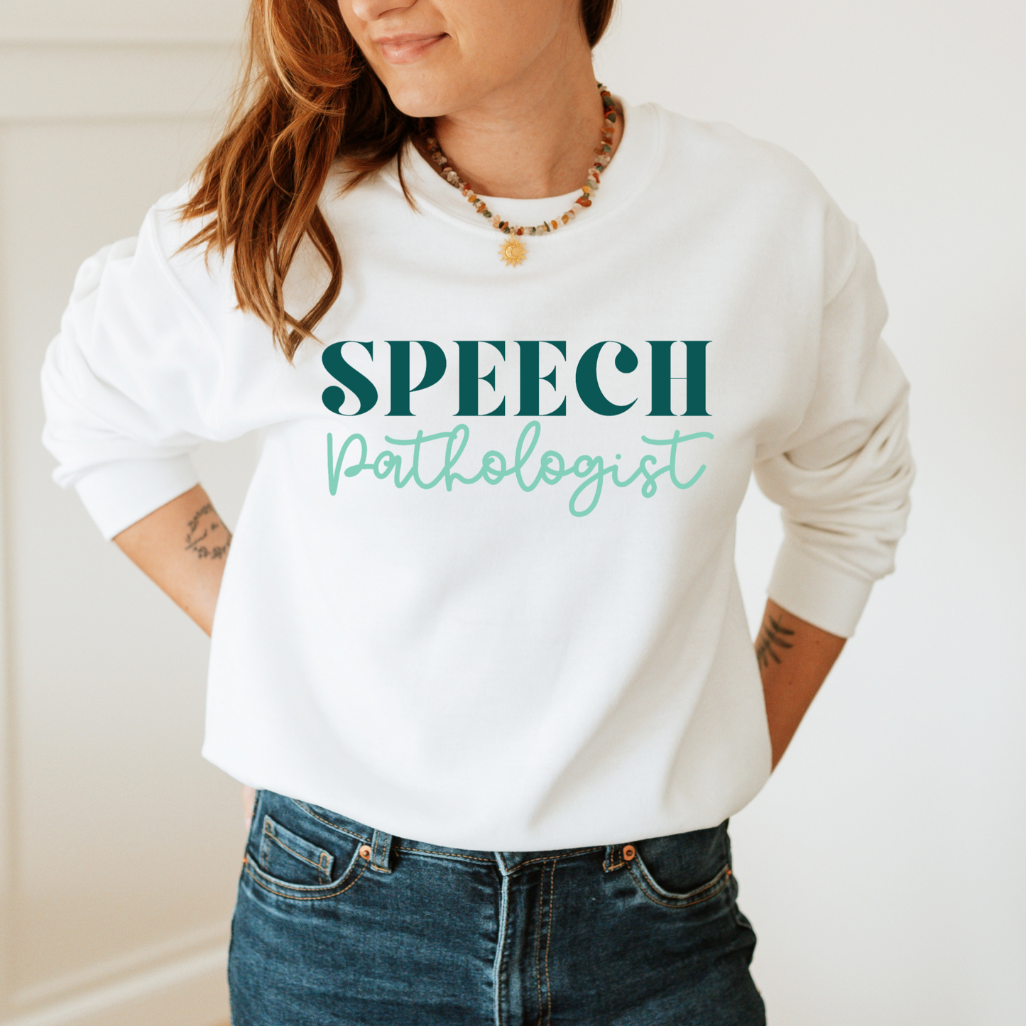 Speech Pathologist (Teal) | Crewneck