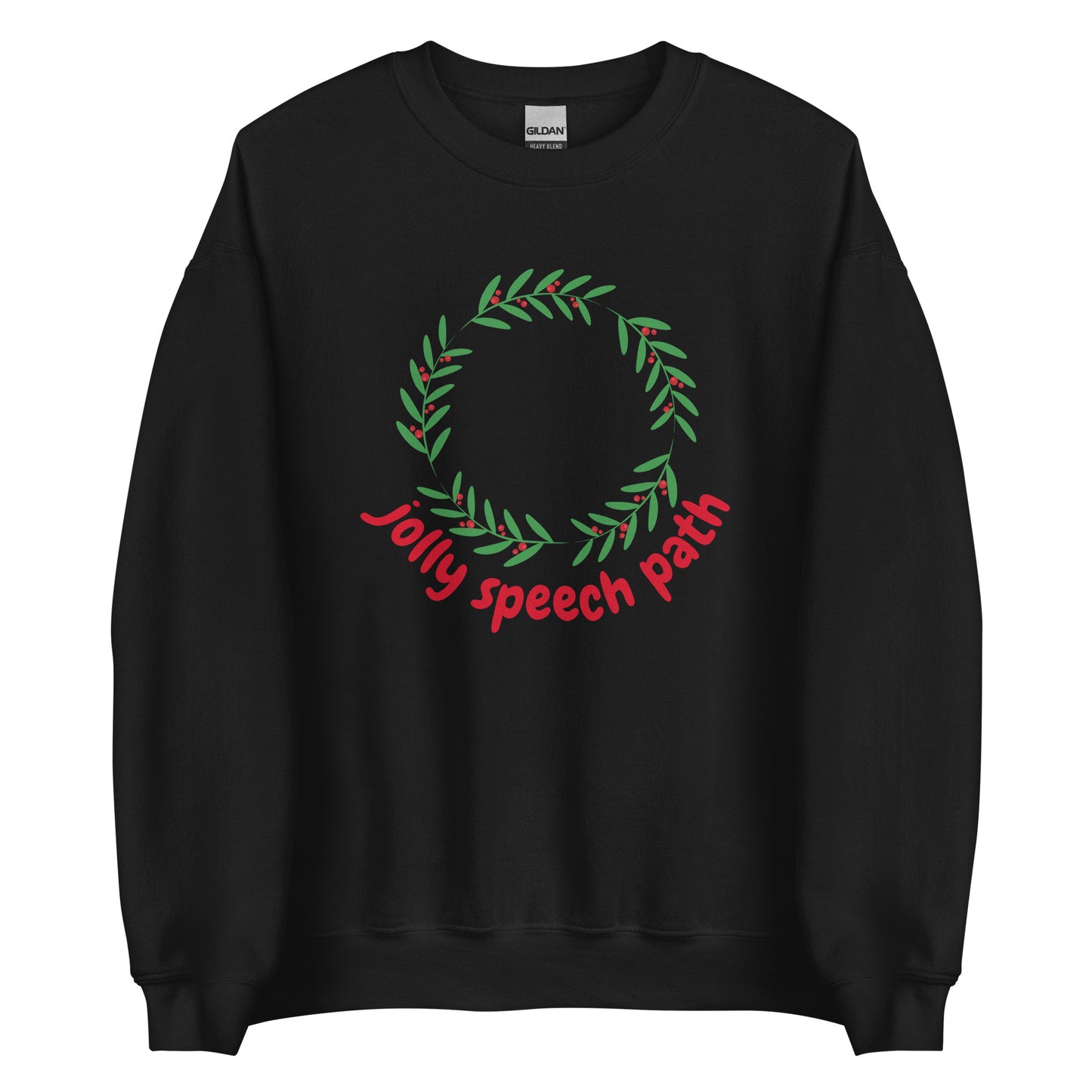 Jolly Speech Path Wreath Crewneck