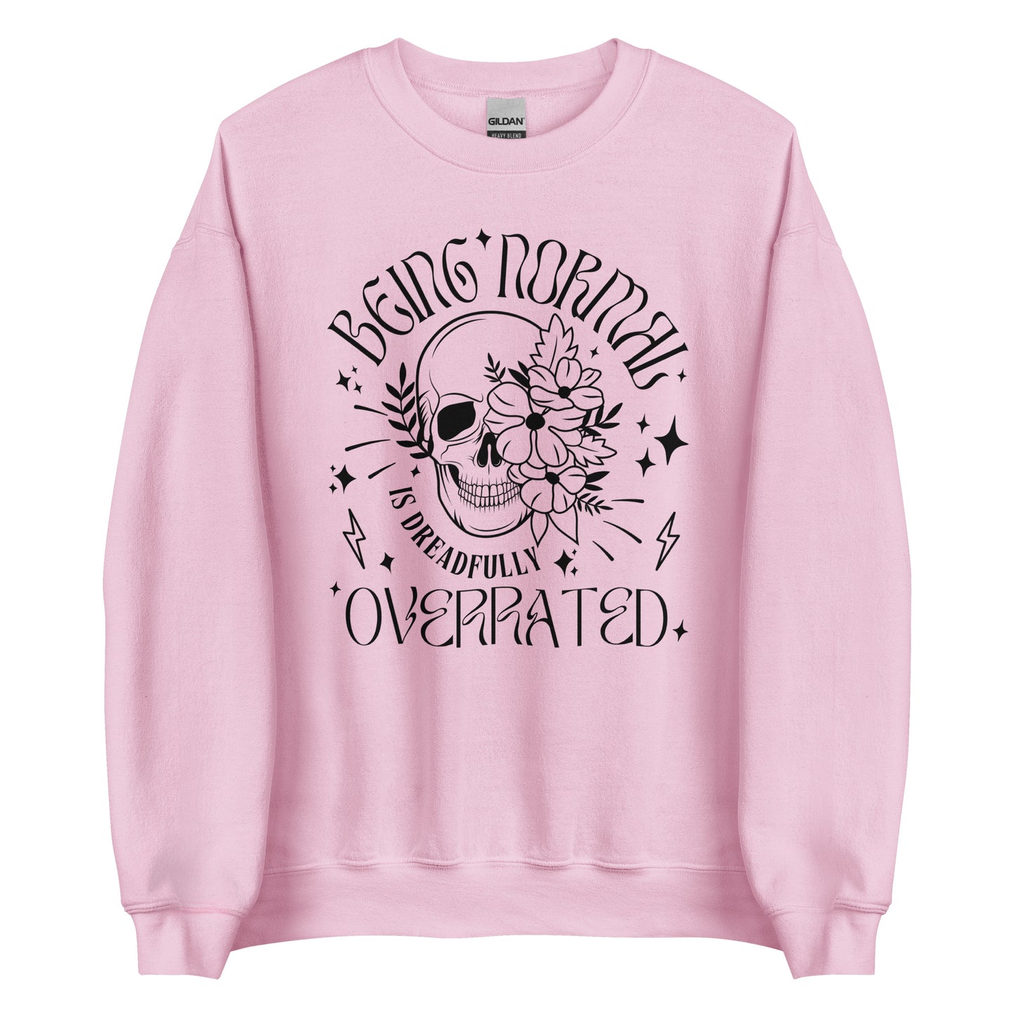 Normal Is Overrated Skull Crewneck