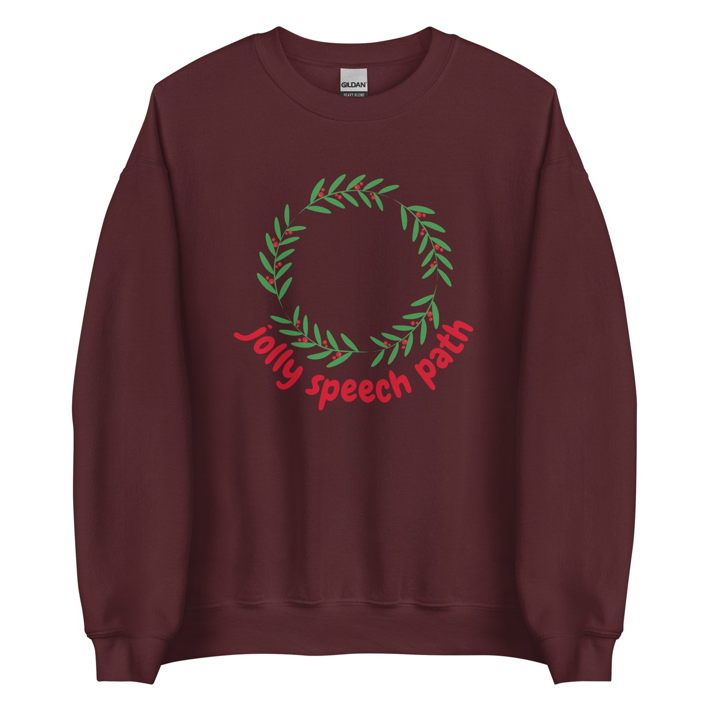 Jolly Speech Path Wreath Crewneck