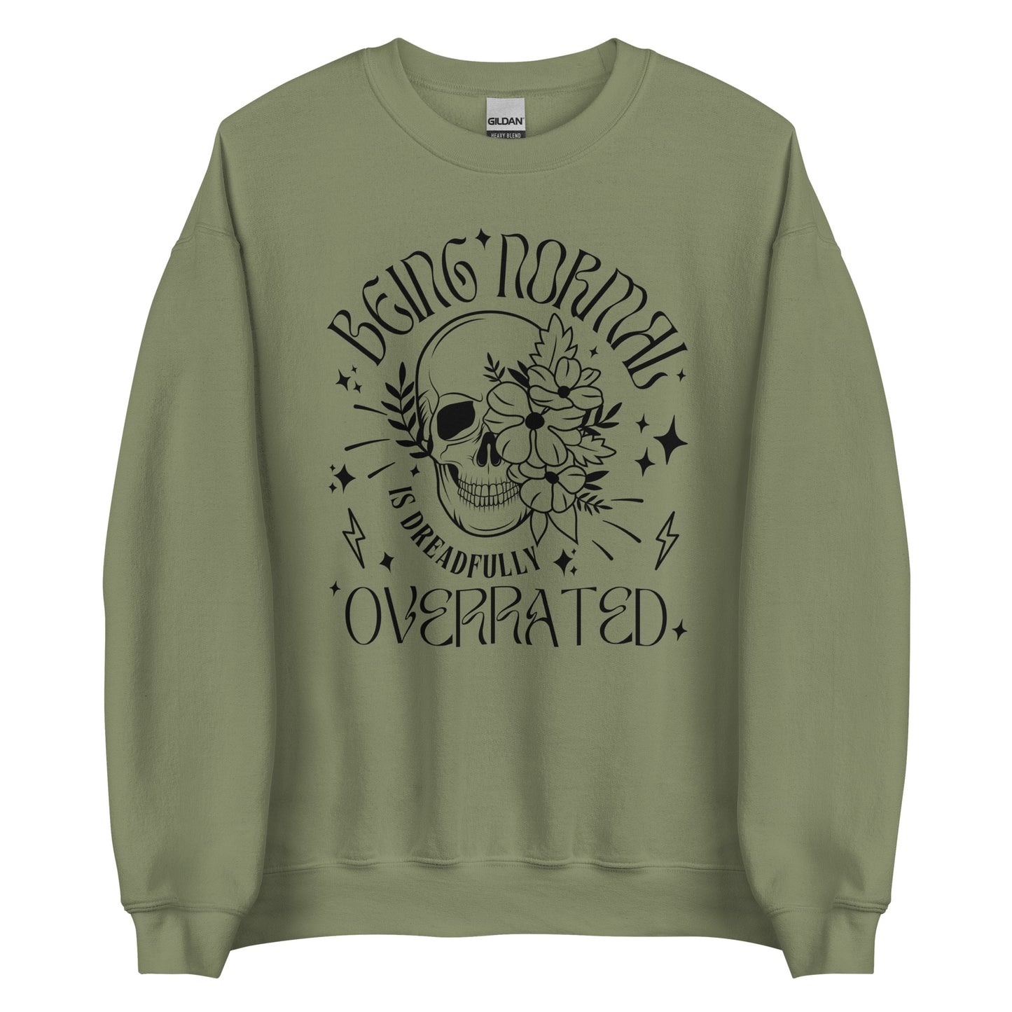 Normal Is Overrated Skull Crewneck