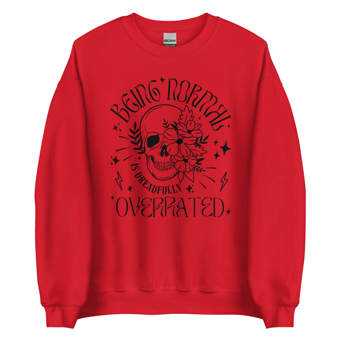 Normal Is Overrated Skull Crewneck