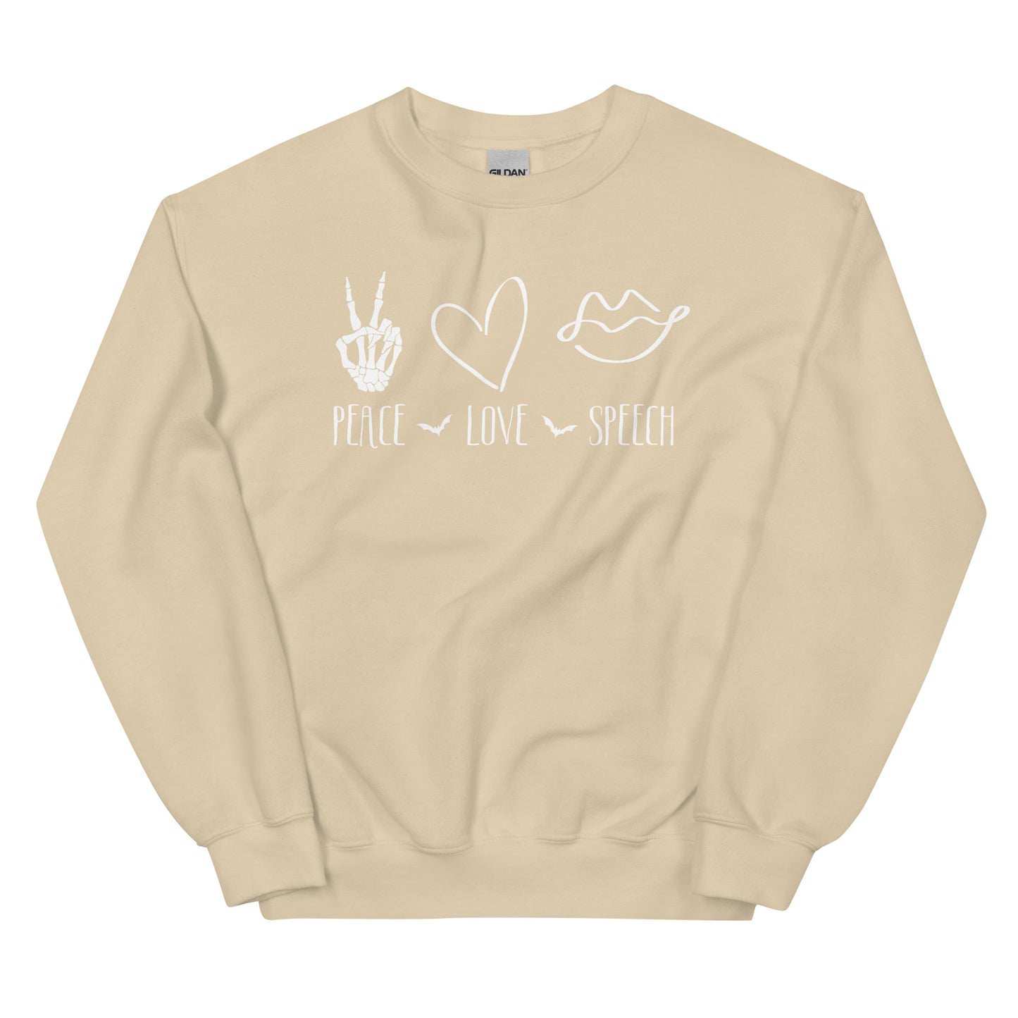 Peace Love Speech | Crewneck