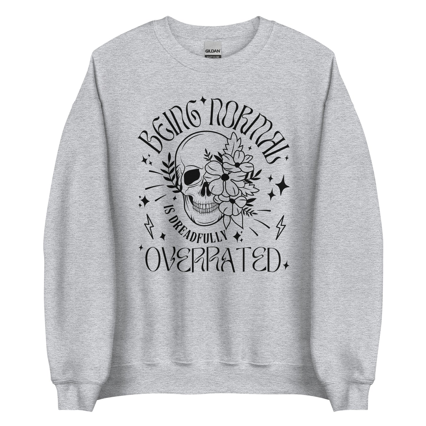 Normal Is Overrated Skull Crewneck