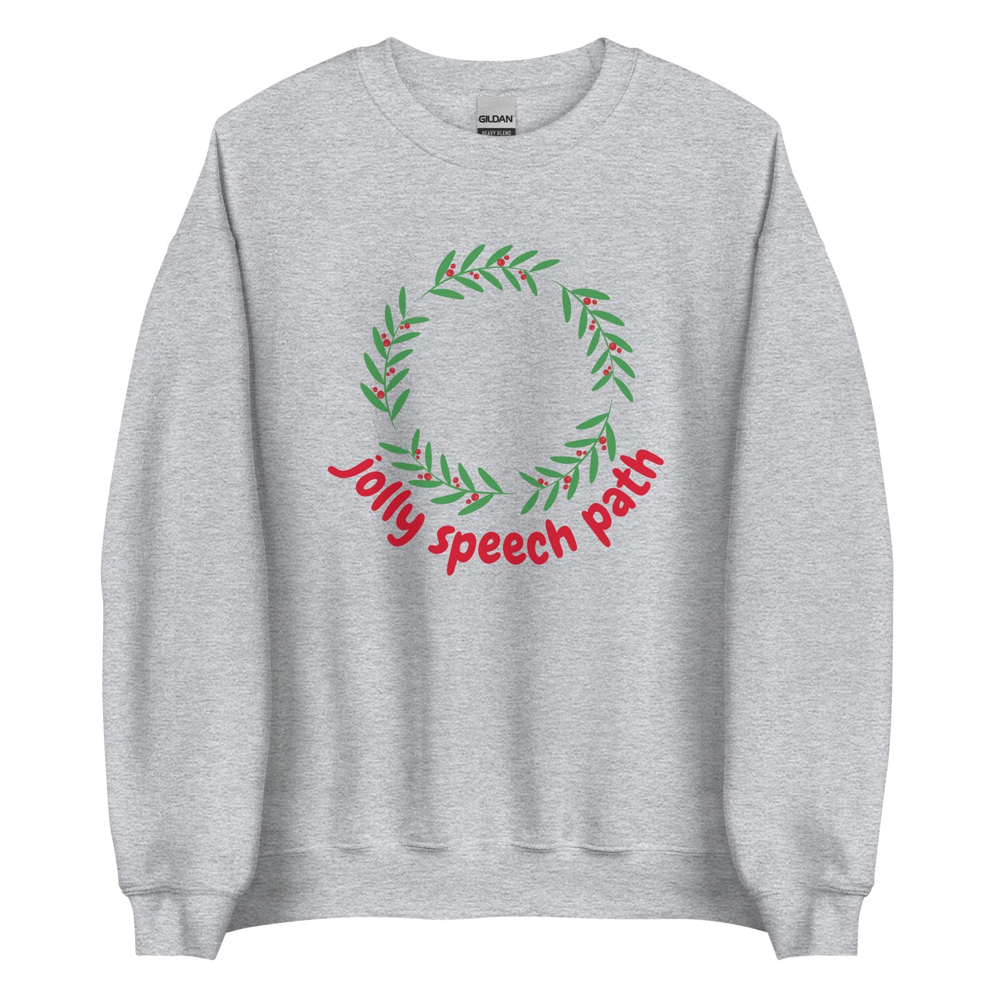 Jolly Speech Path Wreath Crewneck