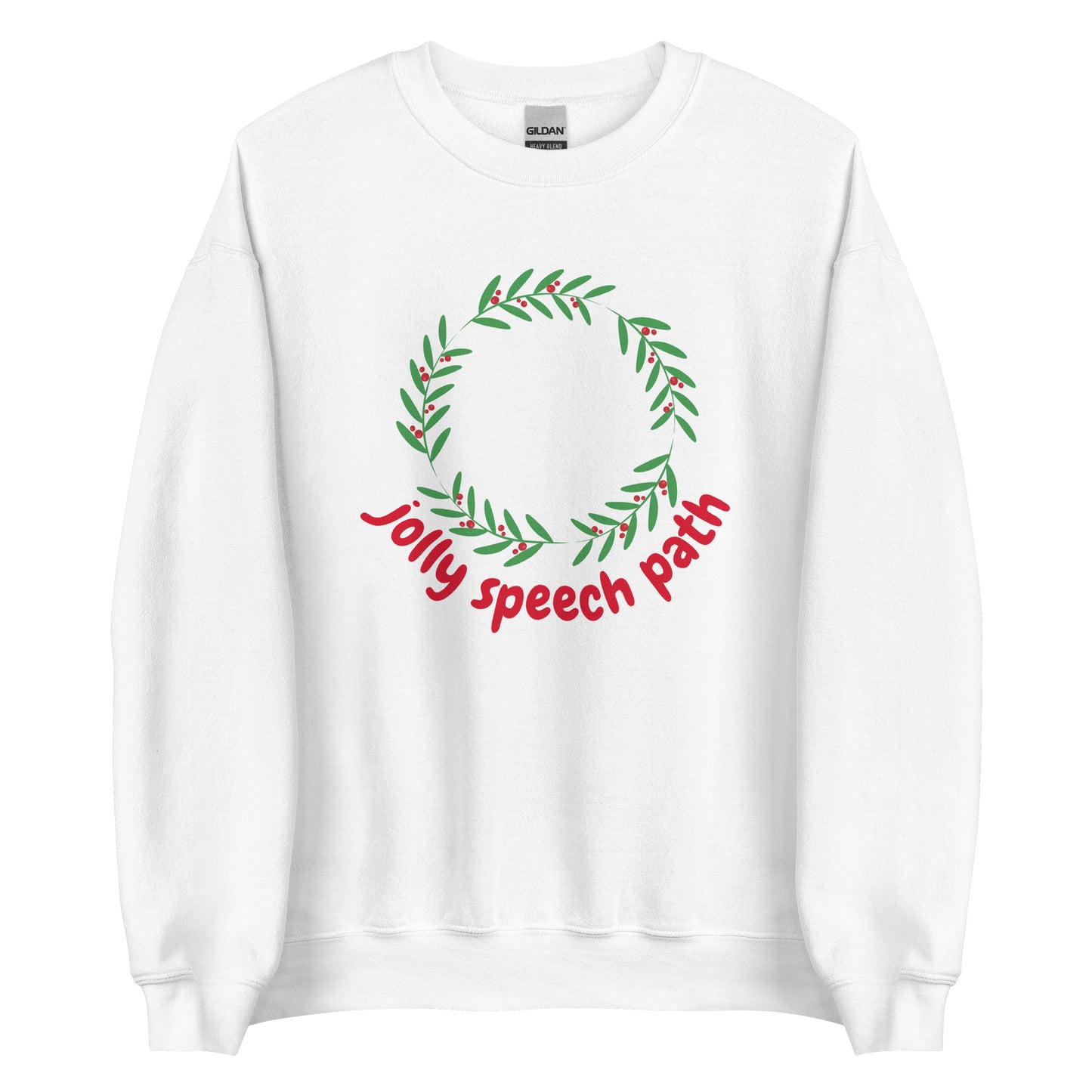 Jolly Speech Path Wreath Crewneck