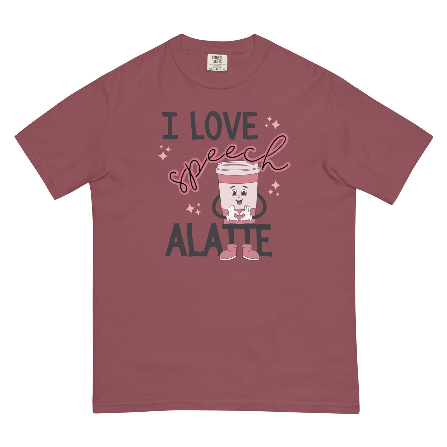 I Love Speech Alatte | Comfort Colors