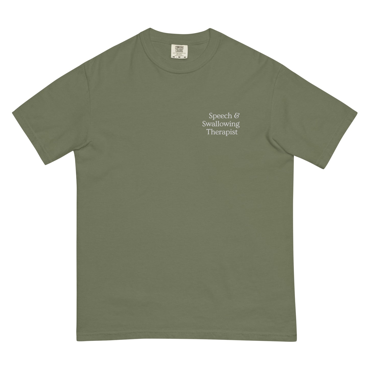 Speech & Swallowing Therapist Embroidered | Comfort Colors Tee