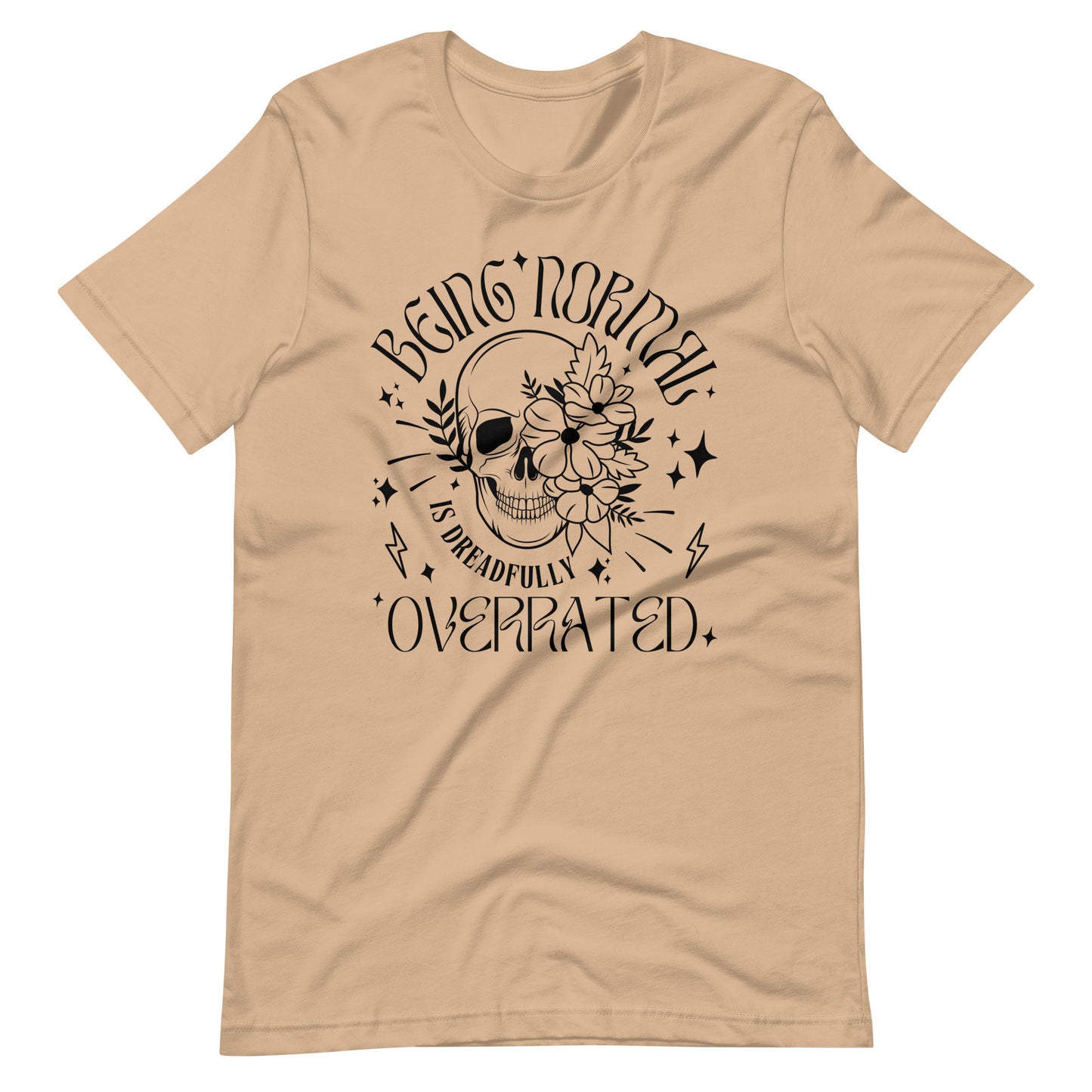 Normal Is Overrated Skull Tee