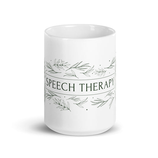 Speech Therapy Floral Mug