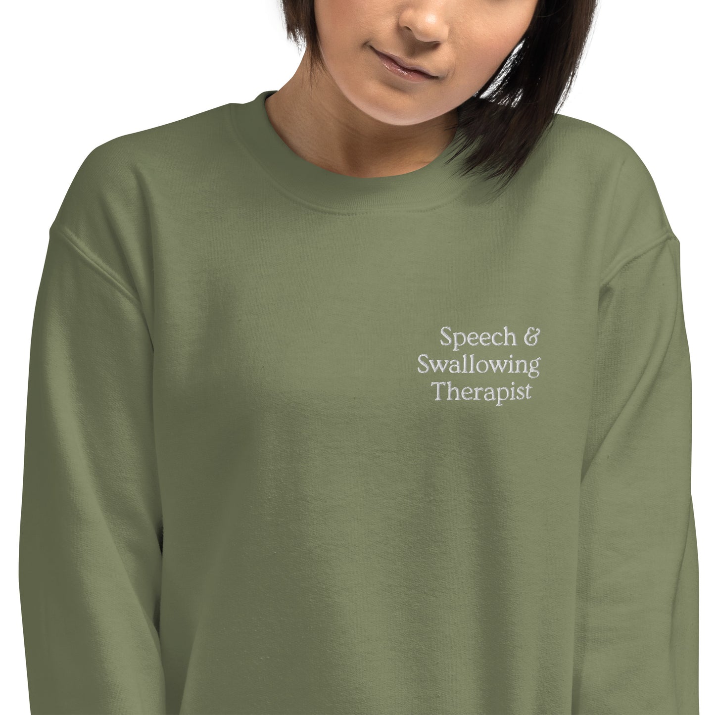 Speech & Swallowing Therapist Crewneck - Embroidered