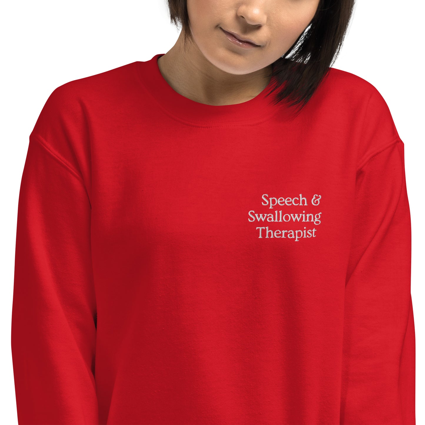 Speech & Swallowing Therapist Crewneck - Embroidered