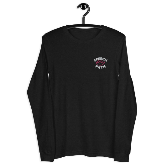 Speech Path Lips Embroidered Long Sleeve