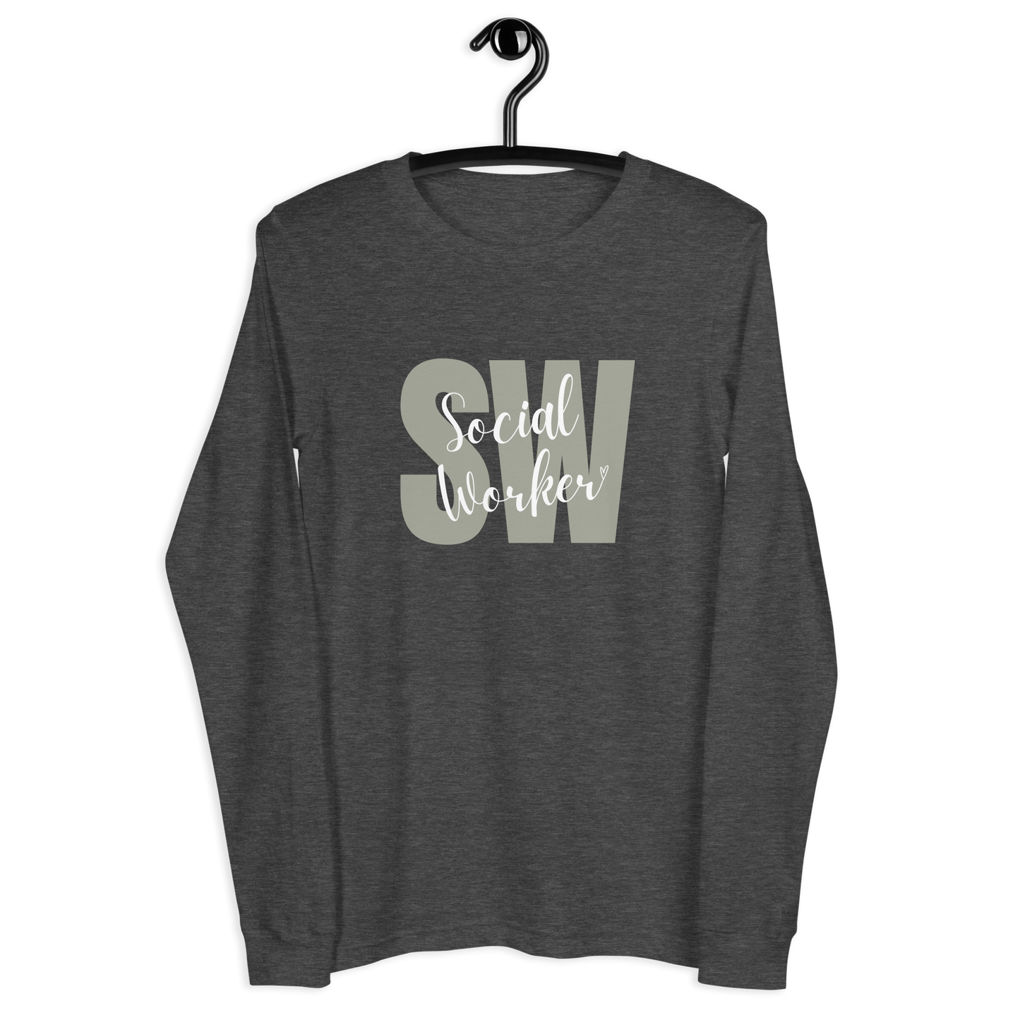 Social Worker Heart Long Sleeve Tee