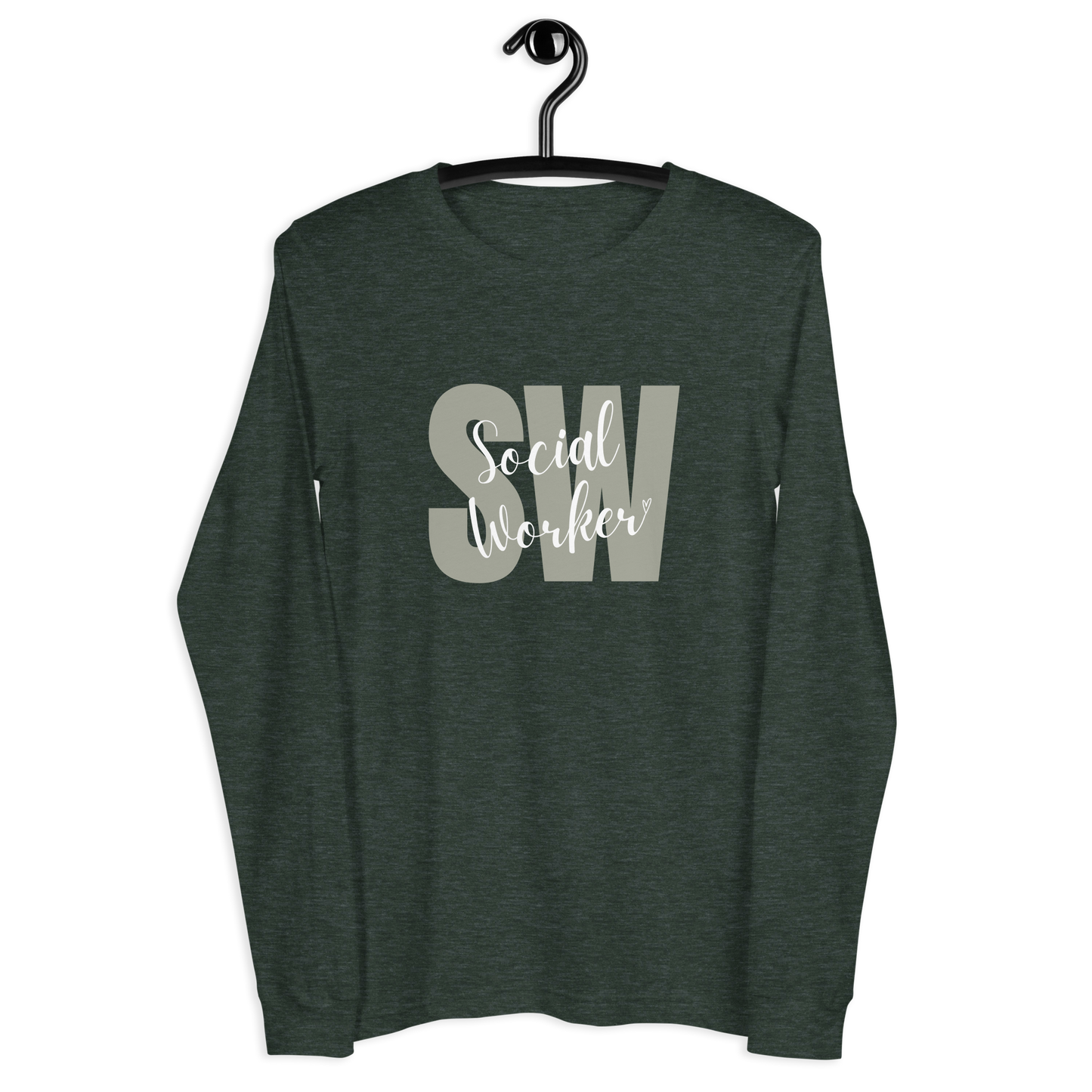 Social Worker Heart Long Sleeve Tee