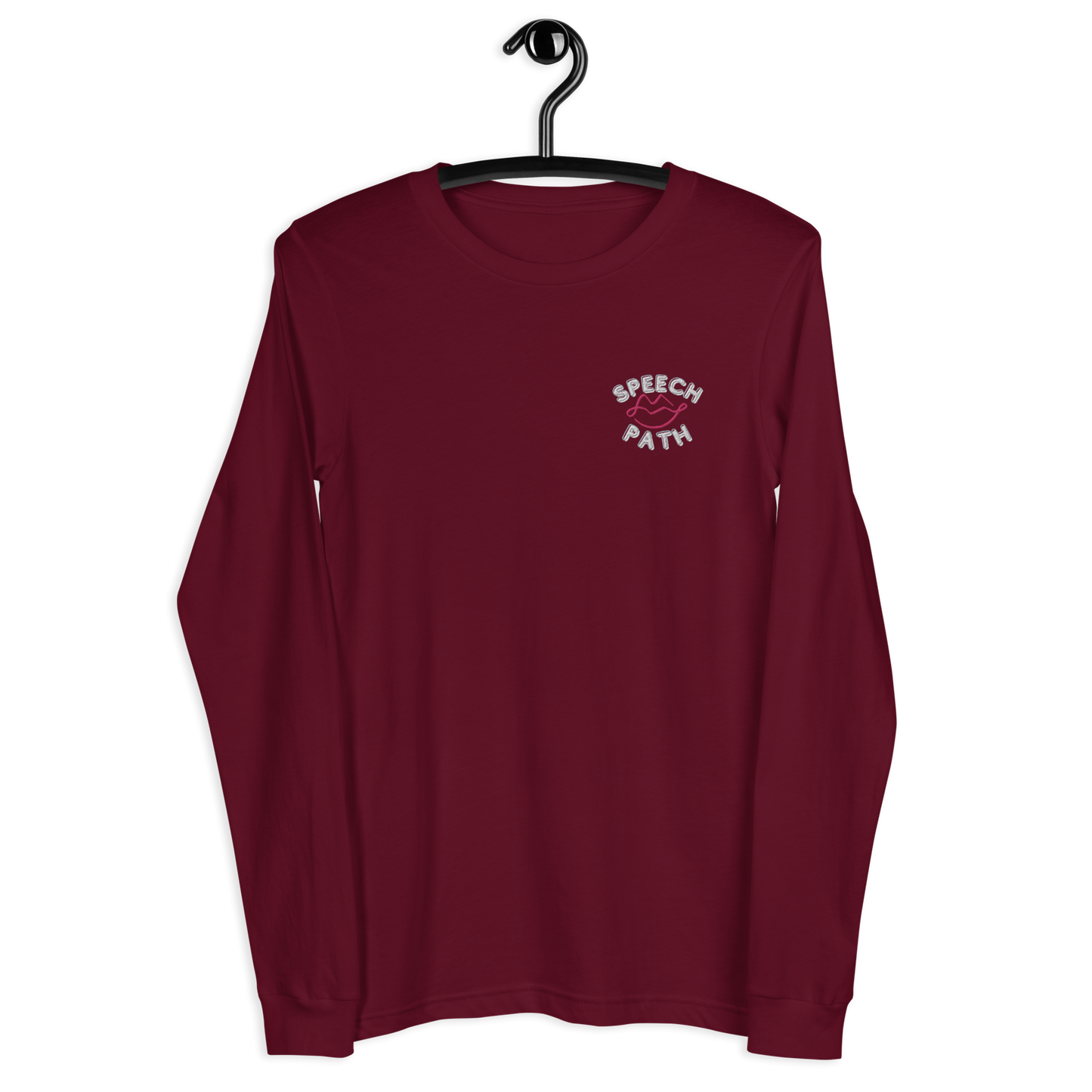 Speech Path Lips Embroidered Long Sleeve