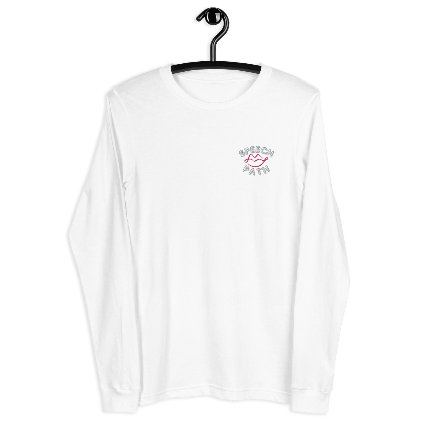 Speech Path Lips Embroidered Long Sleeve