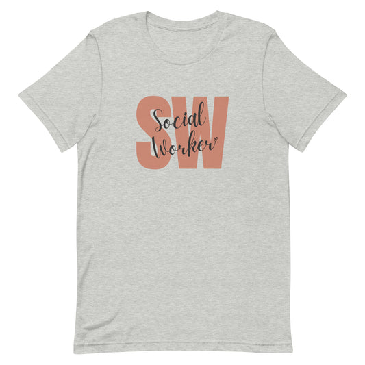 Social Worker Heart Tee