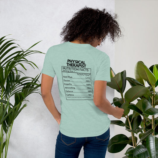 Physical Therapy Nutritional Facts Tee