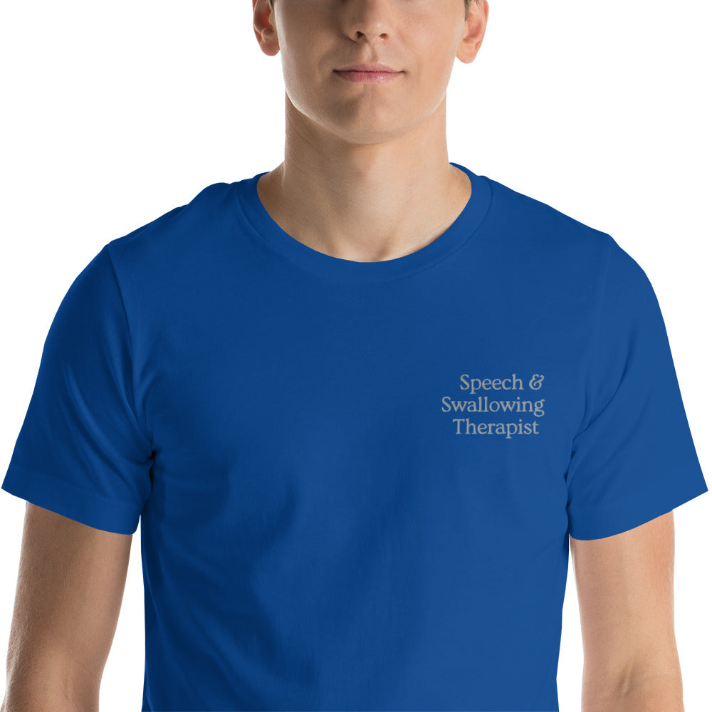 Speech & Swallowing Therapist Embroidered Tee