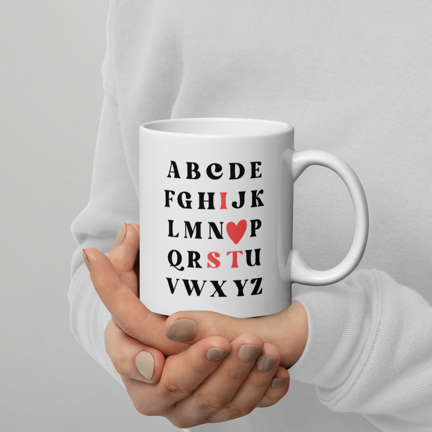 I Heart ST Alphabet Mug