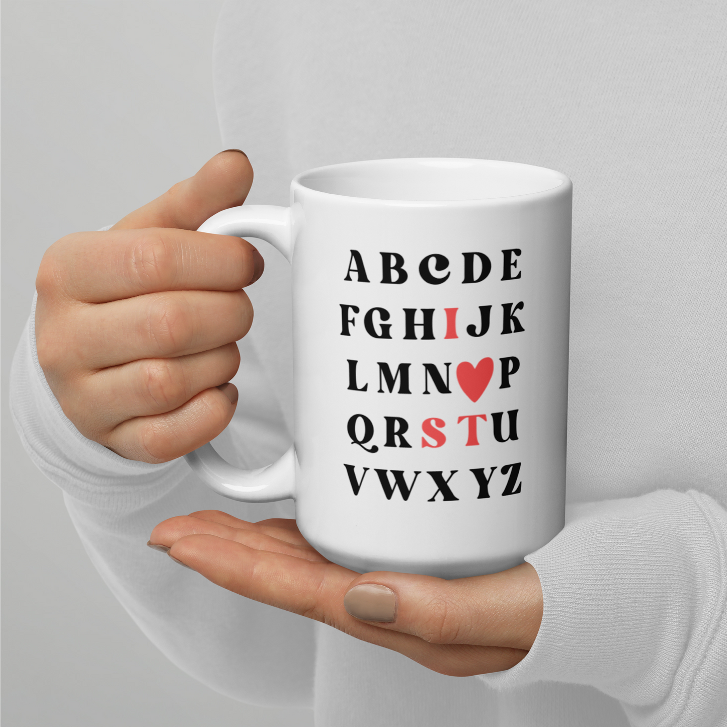 I Heart ST Alphabet Mug