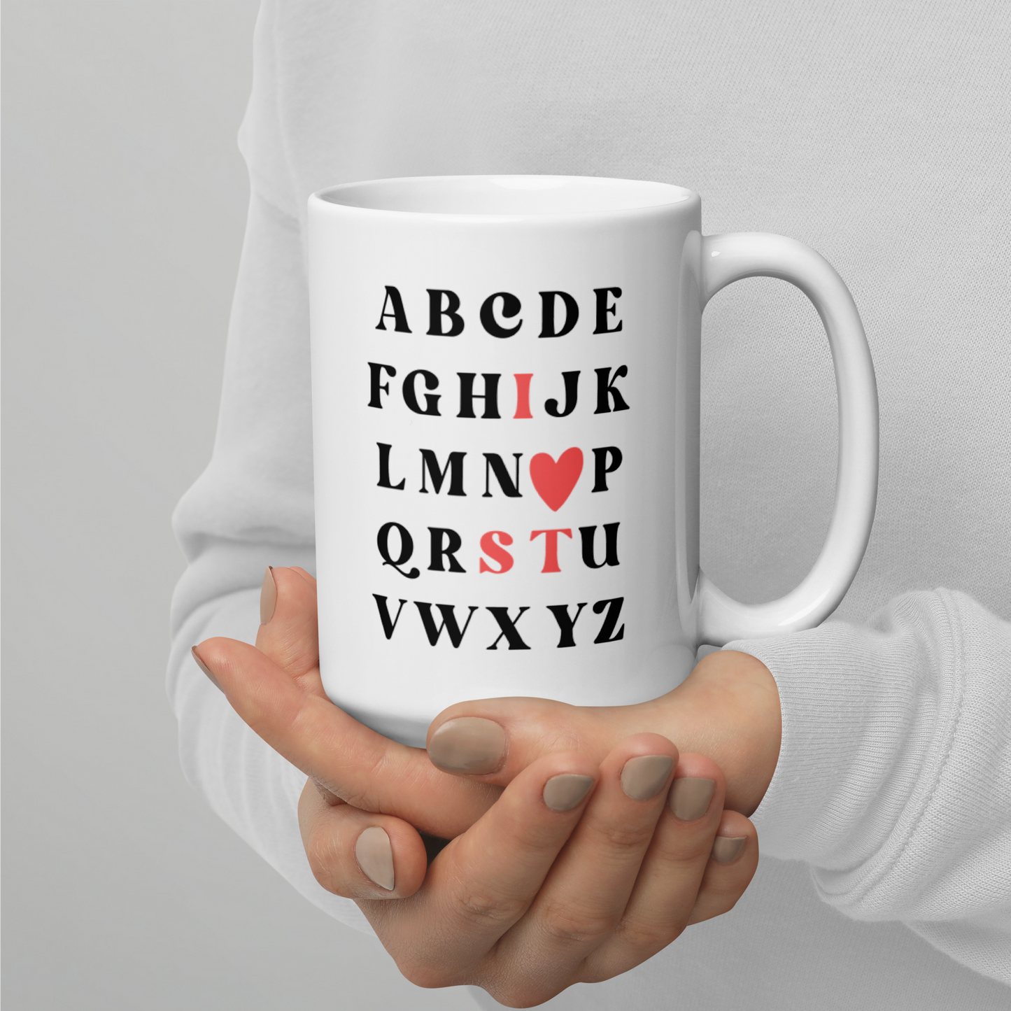 I Heart ST Alphabet Mug