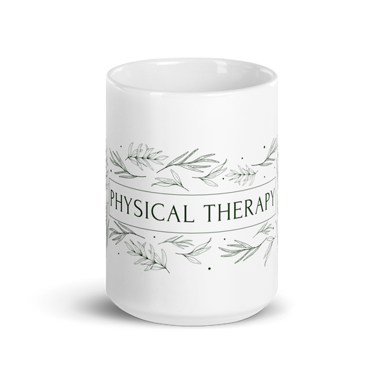 Physical Therapy Floral Mug